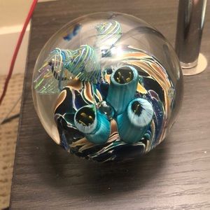 Glass eye studio cool pool paperweight